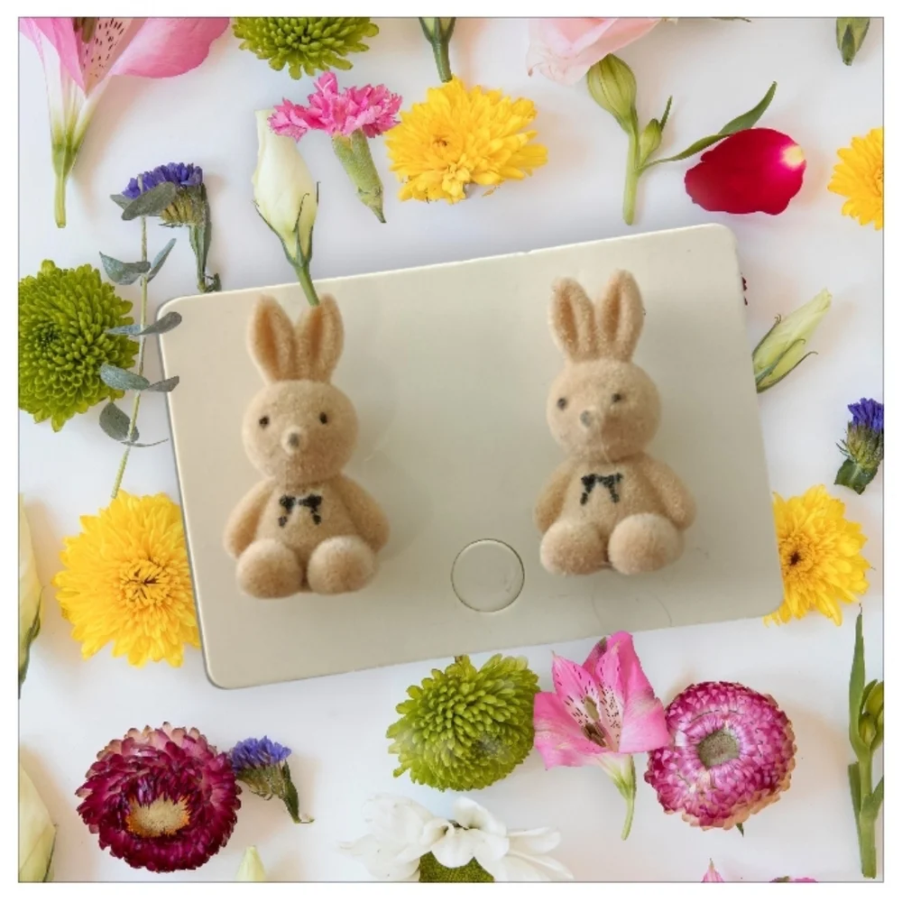 4/$15 Adorable bunny earrings with bow tie #cottagecore #fairycore
